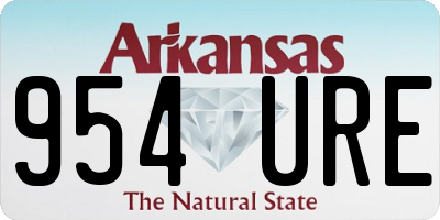 AR license plate 954URE