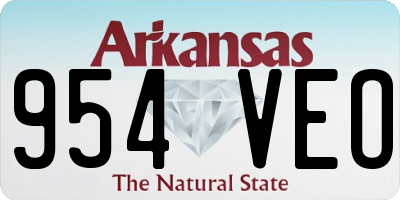 AR license plate 954VEO