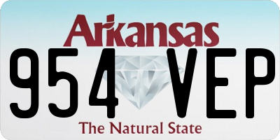 AR license plate 954VEP