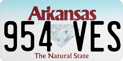 AR license plate 954VES