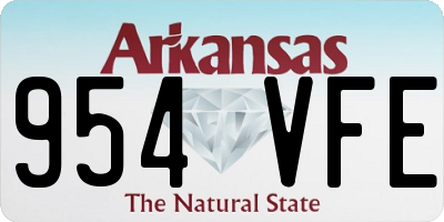 AR license plate 954VFE