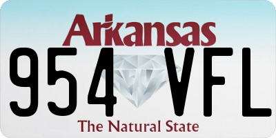 AR license plate 954VFL