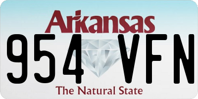 AR license plate 954VFN