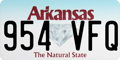 AR license plate 954VFQ