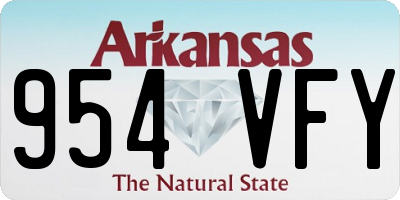 AR license plate 954VFY