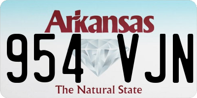 AR license plate 954VJN