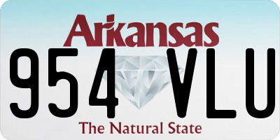 AR license plate 954VLU