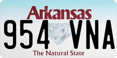 AR license plate 954VNA