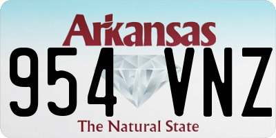 AR license plate 954VNZ