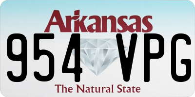 AR license plate 954VPG