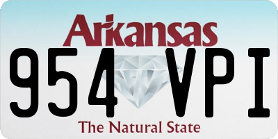 AR license plate 954VPI