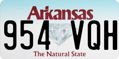 AR license plate 954VQH