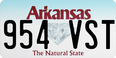 AR license plate 954VST