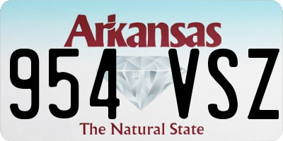 AR license plate 954VSZ