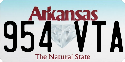 AR license plate 954VTA