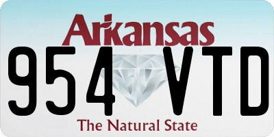 AR license plate 954VTD
