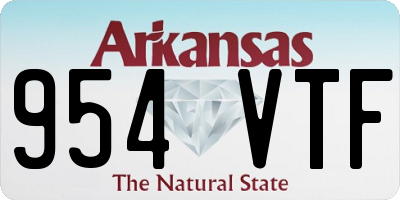 AR license plate 954VTF