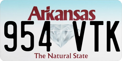 AR license plate 954VTK