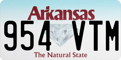 AR license plate 954VTM