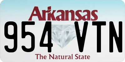 AR license plate 954VTN