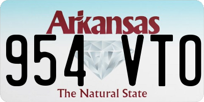 AR license plate 954VTO