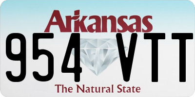 AR license plate 954VTT