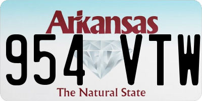 AR license plate 954VTW