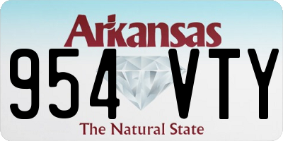 AR license plate 954VTY