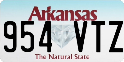 AR license plate 954VTZ