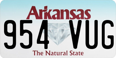 AR license plate 954VUG