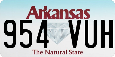 AR license plate 954VUH