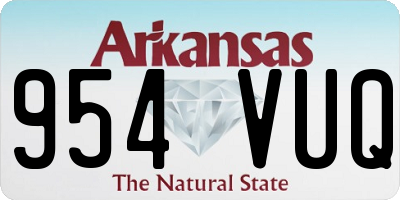 AR license plate 954VUQ