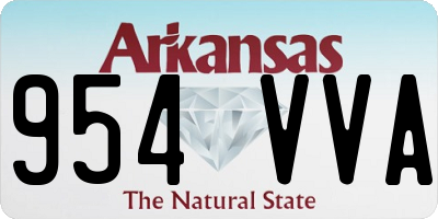 AR license plate 954VVA