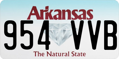 AR license plate 954VVB