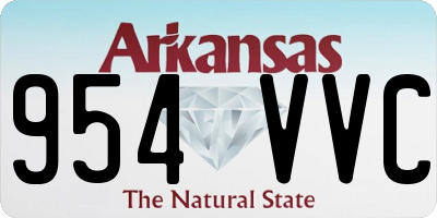 AR license plate 954VVC
