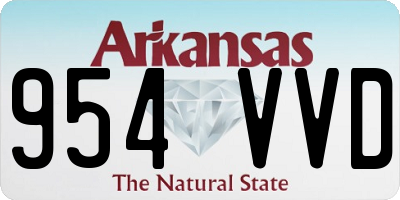 AR license plate 954VVD