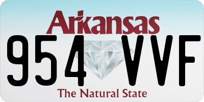 AR license plate 954VVF