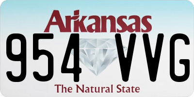 AR license plate 954VVG