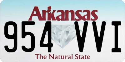 AR license plate 954VVI