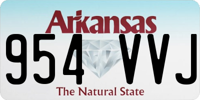 AR license plate 954VVJ
