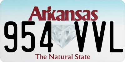 AR license plate 954VVL