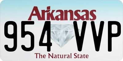 AR license plate 954VVP