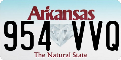 AR license plate 954VVQ