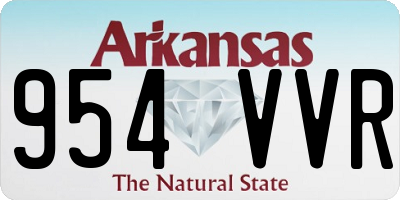 AR license plate 954VVR