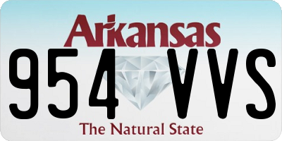 AR license plate 954VVS