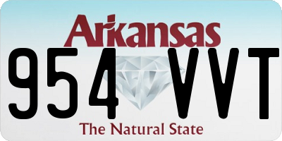 AR license plate 954VVT