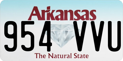 AR license plate 954VVU