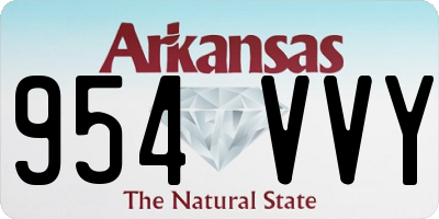 AR license plate 954VVY