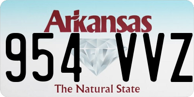 AR license plate 954VVZ