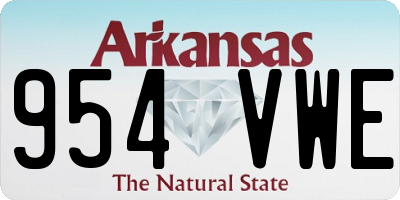 AR license plate 954VWE
